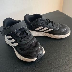 Baby/Toddler black Adidas. Size 6K